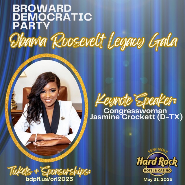 Obama Roosevelt gala flyer jasmine crockett